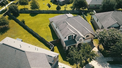 front areial view of the property