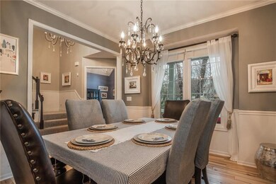 To the left of the foyer is the incredible formal 