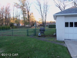 fenced in yard
