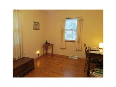 Bedroom. Bedroom with hardwood floor is currently 