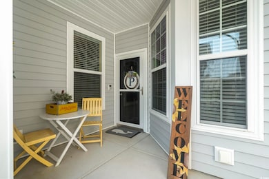 Property entrance with a porch