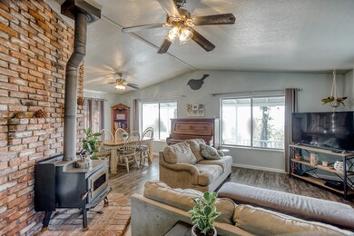 Vaulted Ceiling in Living Room