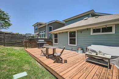 Deck featuring a grill