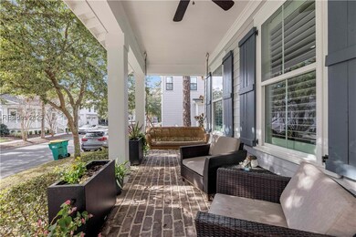 Savannah Brick Covered Front Porch