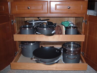 Pullout Drawers Cabinet Option