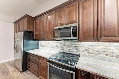 Custom cabinetry in kitchen.