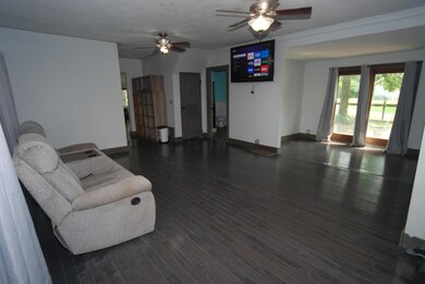living room toward den