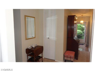 Foyer - Parquet flooring in foyer.  Deep closet offers ample storage space.
