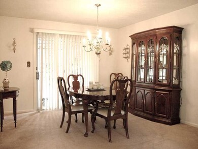Dining Room. Large and bright, beautiful chandelie