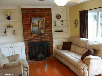 Den/Family/Great Room - Family room with wood floo