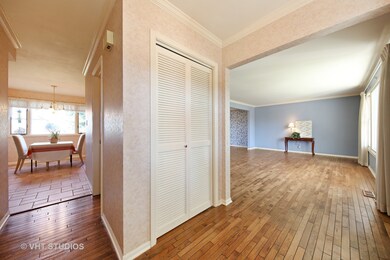 Living room to the right, eating area to the left