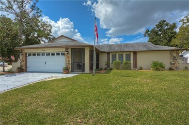 Home features 2 car garage