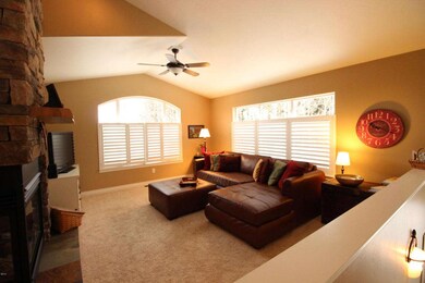 Living room with Plantation Shutters