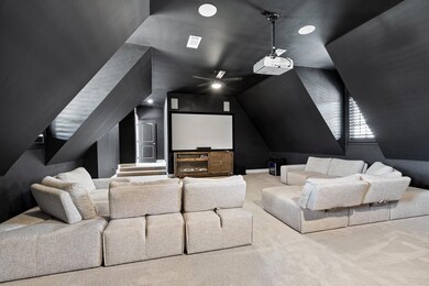 Huge media room for movie nights