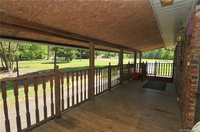 Deck on side of home