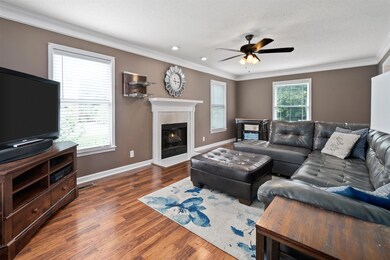 Large Living Room with Natural Gas Fireplace