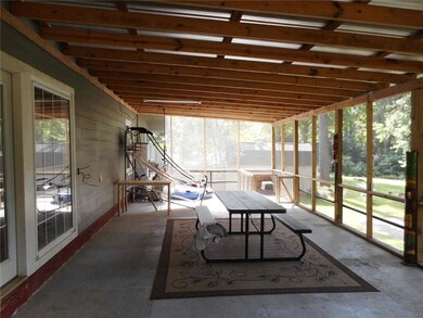 Covered screened patio