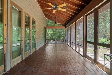 Amazing screened porch big enough to include seati