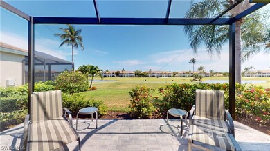 Large lanai with beautiful view of golf course thr