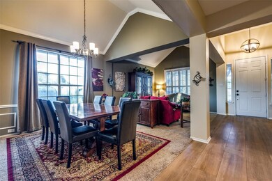 Open entry, dining, and front room