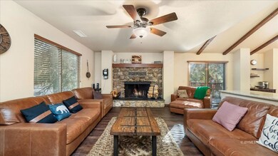 Family Room Rock Fireplace