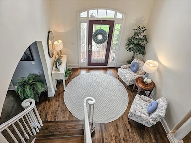 From the second story landing