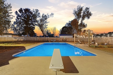 The backyard pool area has one of the very best views of the 4th of July fireworks done each year at Drakes Creek Park!