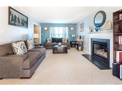 Family Room w/ Berber Carpet