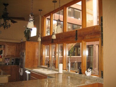 Gourmet Kitchen View to Atrium
