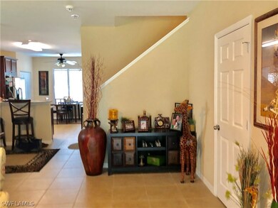 Staircase going up to the three bedrooms and 2 bat
