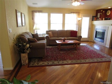 Formal living room with gas fireplace