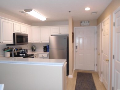 Kitchen featuring light hardwood / wood-style floo