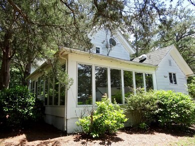 Side back view of enclosed porch