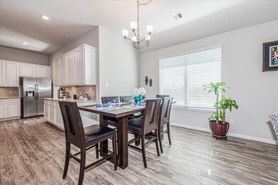 Dining area open to living room