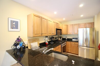 Gorgeous black granite in the kitchen
