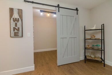 Walk in partry w custom Barn door
