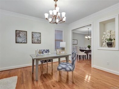 Formal living room or first floor study with niche