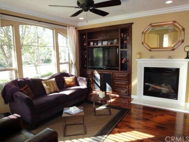 Living Room with panoramic view of small quiet par