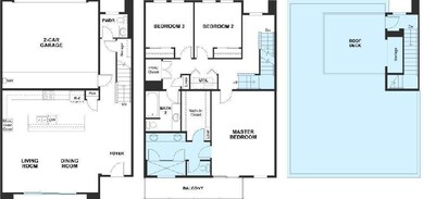 Melrose Floorplan (with Rooftop)