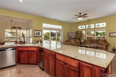 Open kitchen offers views to the outside and great