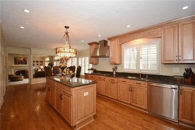 Custom cabinetry with granite countertops.