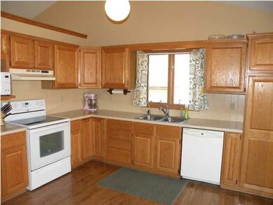 Large kitchen with lots of natural light