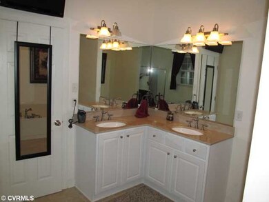 Master Bath - RAISED VANITIES WITH MARBLE COUNTER-