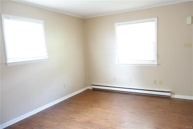 Living room - blinds on all windows