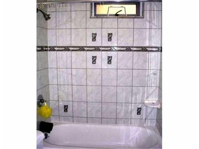 Full Bath. GLEAMING  BATH WITH SHELL SHAPED PEDEST