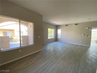 Dining area looking into living area.