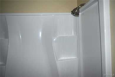 Bathroom view of a shower
