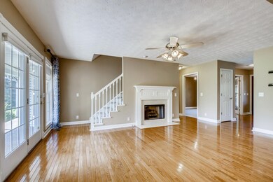 The gas fireplace is a nice touch to the living room.
