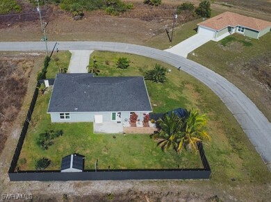 View from above of property