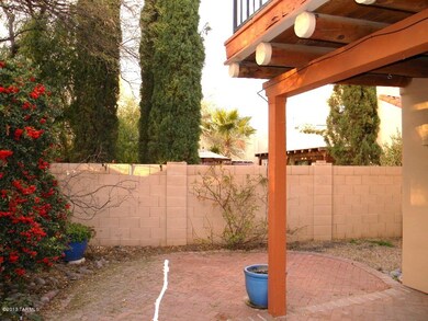 Under the back deck